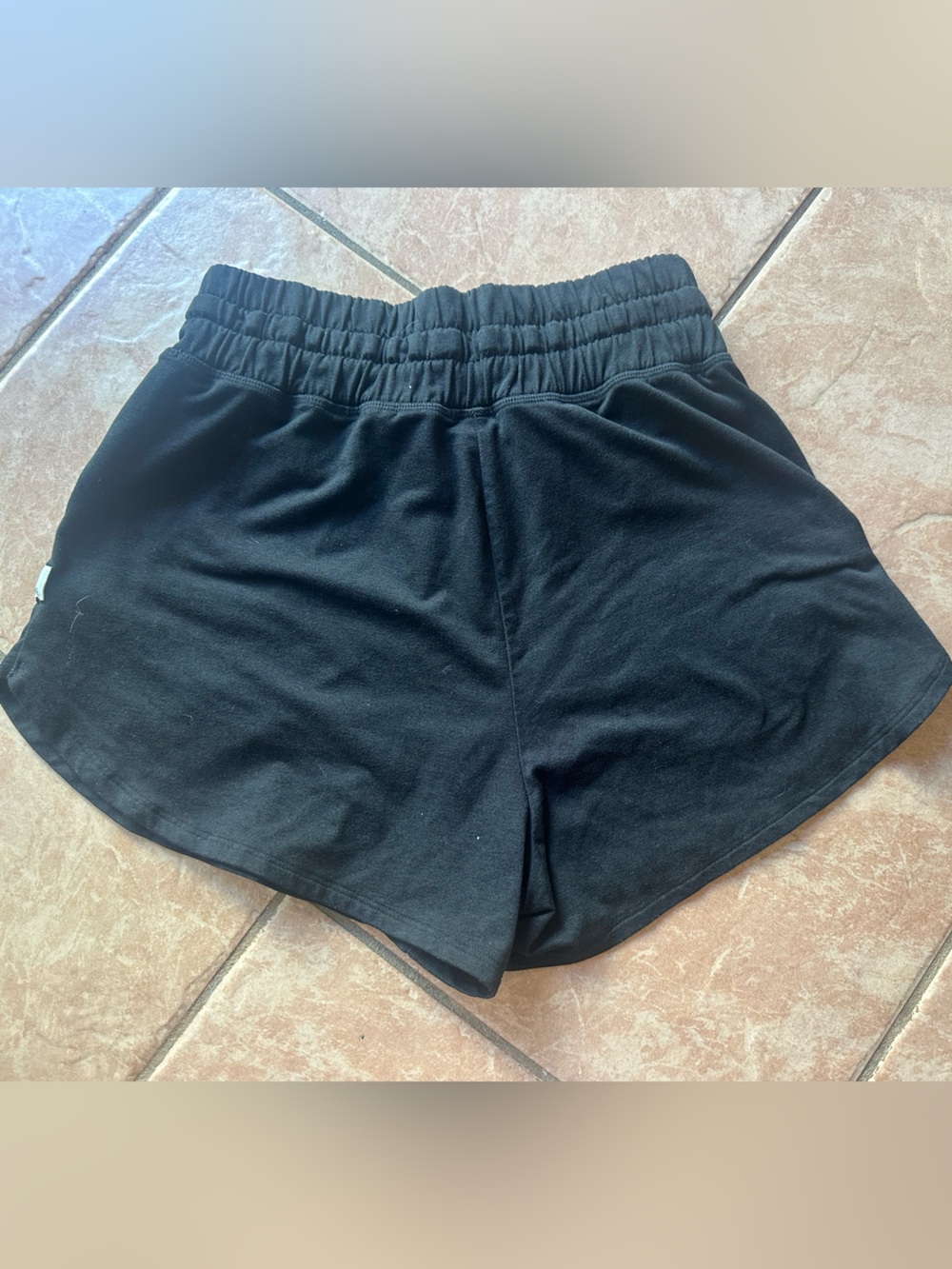 Vuori Black Athletic Shorts with White Drawstring - Picture 2 of 2